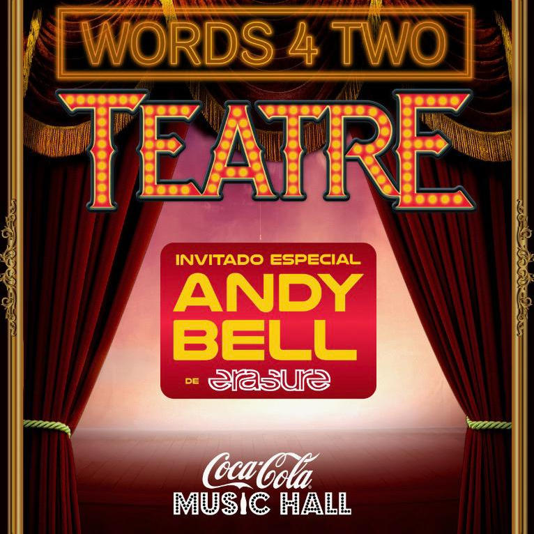 Our very own Andy Bell will be appearing at the Coca-Cola Music Hall in San Juan on June 22nd as the very special guest of Words Four Two. TICKETS & INFO: ticketera.com/wordsfourtwo/ @CocaColaMH @WordsFourTwo