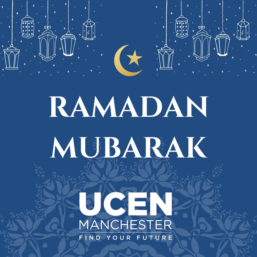 Everyone at UCEN Manchester would like to wish Ramadan Mubarak to all our colleagues, students, partners and stakeholders who observe the holy month. #Ramadan #RamadanMubarak #RamadanKareem