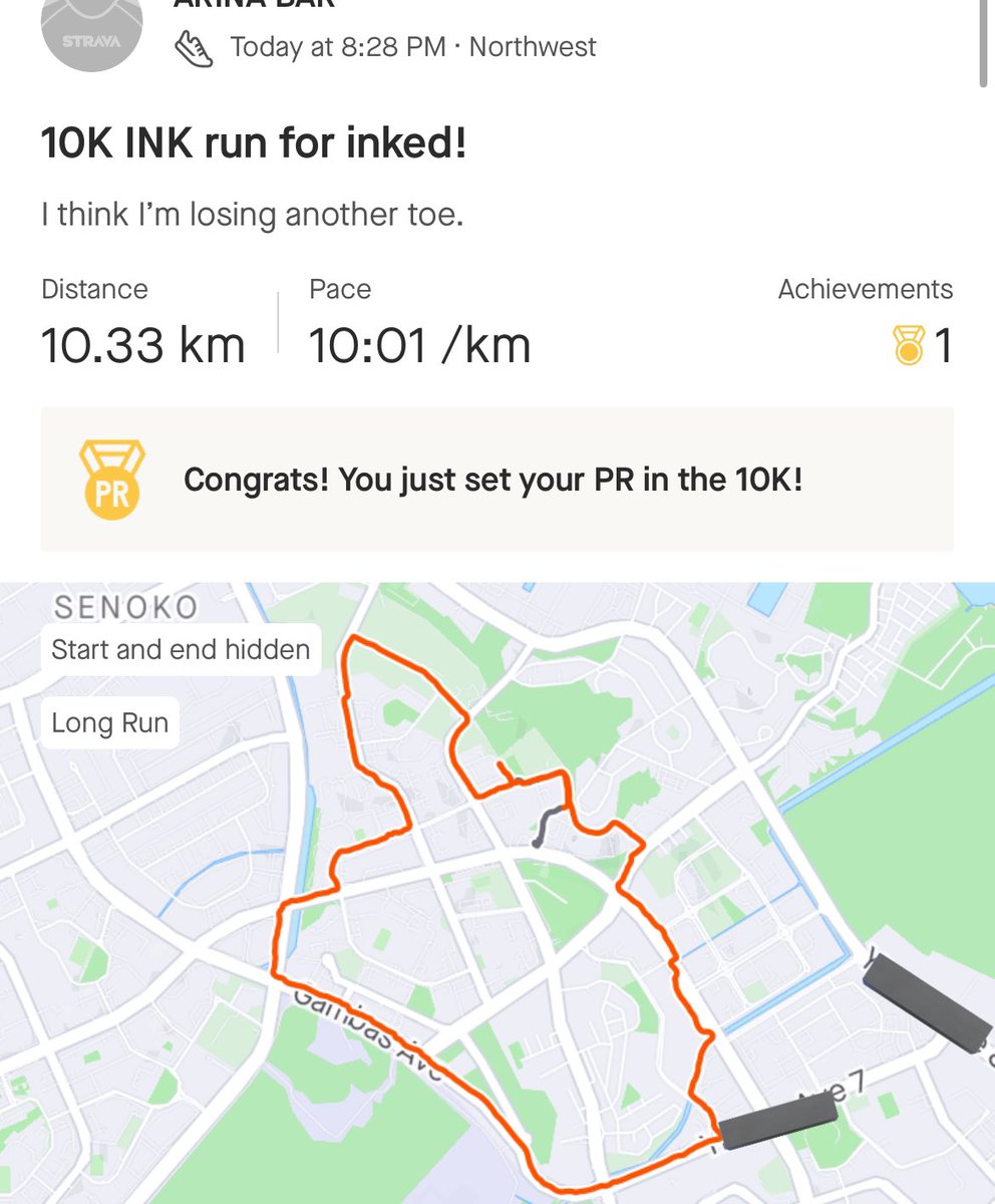 m00n3ye's tweet photo. @inkonbtc @BrunnoEth @zetman_eth @TalkingDoggo @StevenComicMan Yes I fkn did 10k Ink Run, Yes I did 21,416 steps today. Fk it Iโm gonna be in bed the next few days ๐ฎโ๐จ
Did I do good? Iโm a slow runner ๐โโ๏ธ Maybe you can answer it, @BrunnoEth @zetman_eth @TalkingDoggo @StevenComicMan
#INKedOn #INKedFit #INKONBTC https://t.co/ZbhtTAvJJw