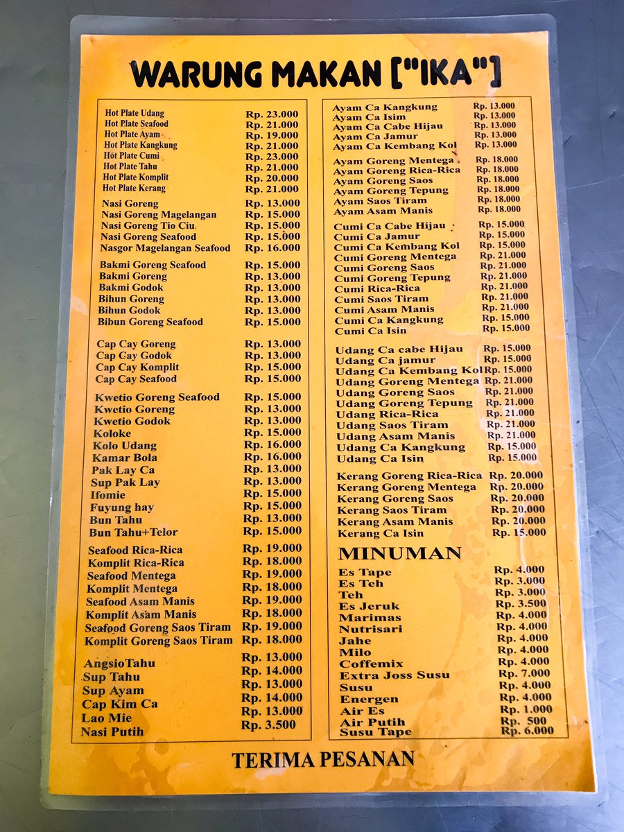 myrnsp_'s tweet photo. Salah satu refrensi tempat makan hotplate langganan di Jogja, karena dari rasa cocok dilidah dengan harga yang terjangkau.
Namanya Warung Makan Ika Spesial Hotplate di seberang Pakuwon Mall. Udah berjualan cukup lama dan jadi langganan para Mahasiswa maupun yang lain. Monggo 🥘 https://t.co/qWrtOoTkyM