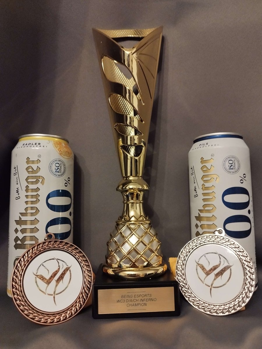 Der Gewinner des D/A/CH #INFERNO wird den Pokal zwar nicht mit <a href="/bitburger00/">bitburger00</a> füllen können, aber das schmeckt auch aus der Dose.

Am 16. und 17. März entscheidet sich, wer ihn in die Höhe strecken darf.🏆