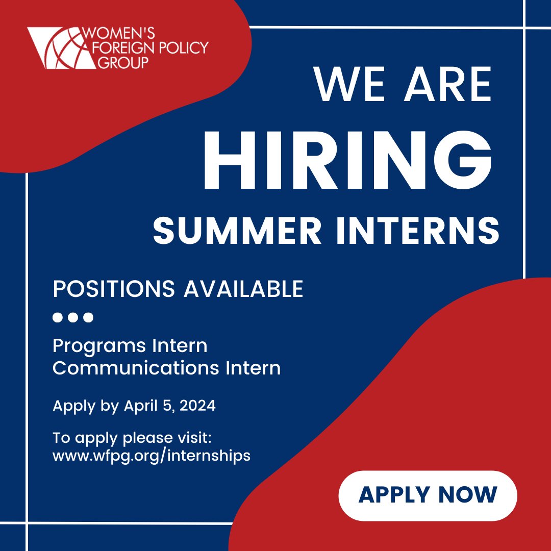 Our summer 2024 internship applications are officially open! The WFPG offers two internship opportunities in both programming and communications. Applicants are welcome to apply for one or both internships. Applications will be reviewed on a rolling basis until the deadline of…