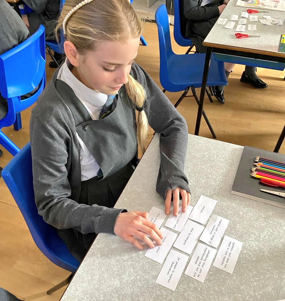 Year6TSP's tweet image. We used our #TSPThinking Diamond 9 model at the start of our #TSPArt lesson to consider &quot;What is Art?&quot; It generated some good discussions! 👨‍🎨🎭🖼🗿