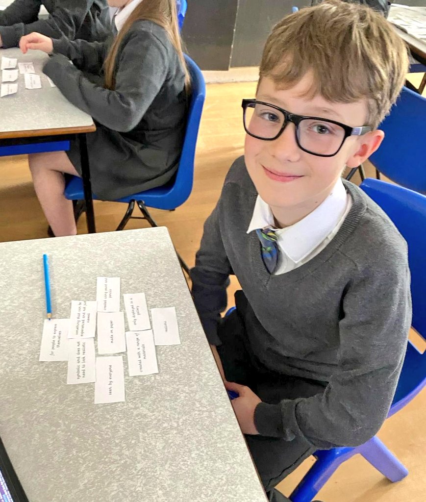 Year6TSP's tweet image. We used our #TSPThinking Diamond 9 model at the start of our #TSPArt lesson to consider &quot;What is Art?&quot; It generated some good discussions! 👨‍🎨🎭🖼🗿