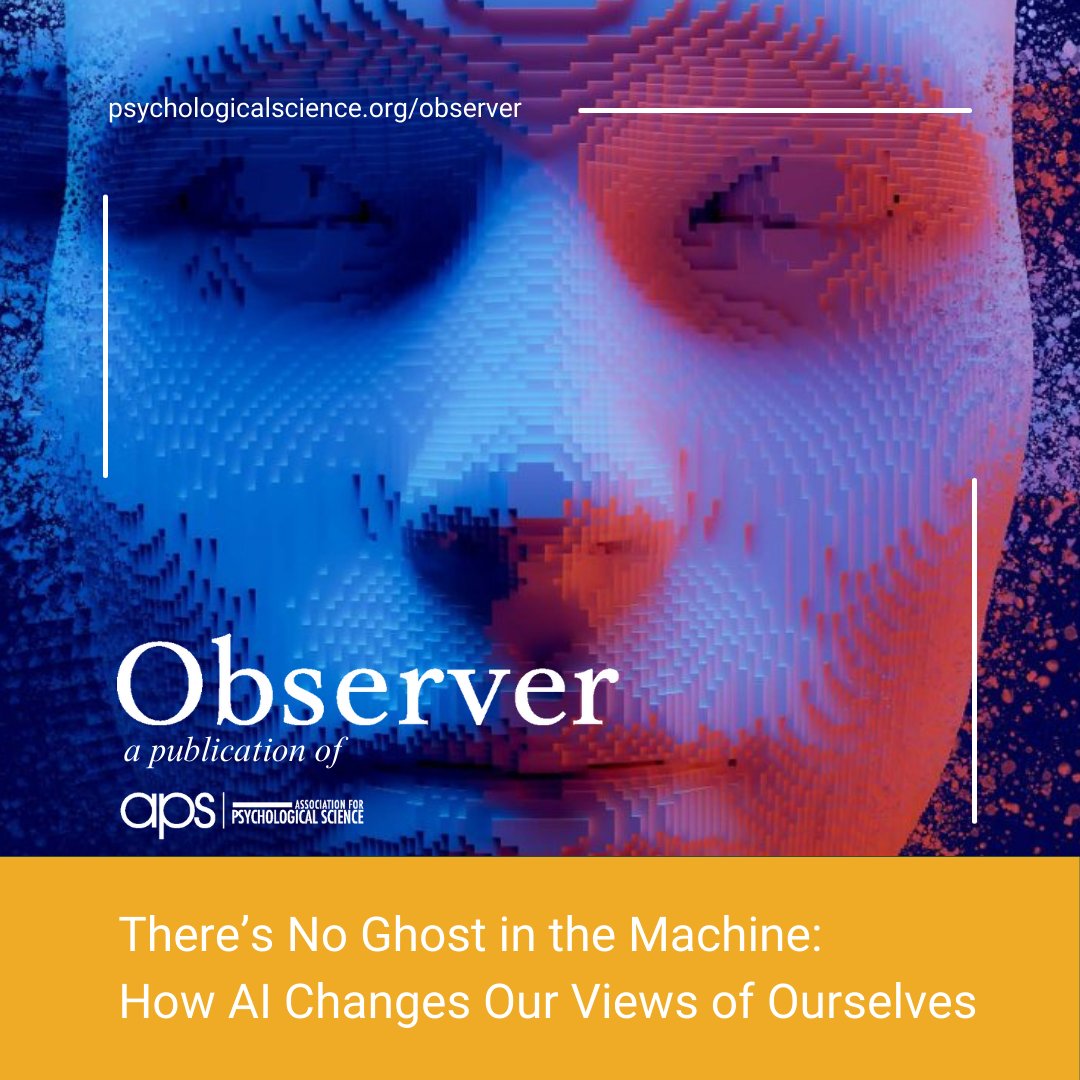 Association for Psychological Science (@psychscience) on Twitter photo Try these teaching Current Directions in Psychological Science classroom activities to clarify the myths and realities of artificial-intelligence capabilities. <a href="/ReganARGurung/">Regan A. R. Gurung (He/HIs)</a> #ai
psychologicalscience.org/publications/o… Try these teaching Current Directions in Psychological Science classroom activities to clarify the myths and realities of artificial-intelligence capabilities. <a href="/ReganARGurung/">Regan A. R. Gurung (He/HIs)</a> #ai
psychologicalscience.org/publications/o…