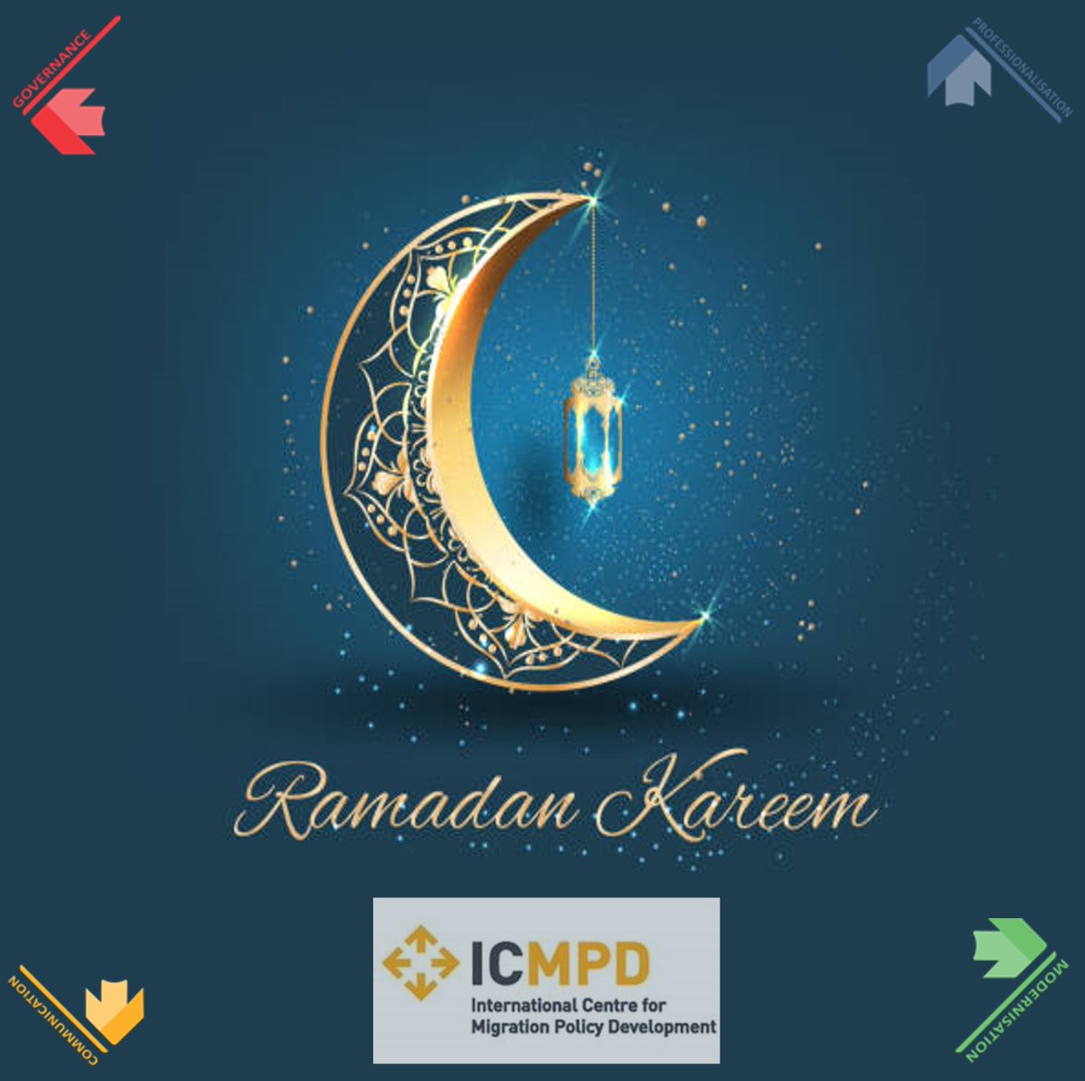 Ramadan Mubarak! 
Wishing you a month filled with blessings.
رمضان مبارك !
نتمنى لكم شهرا مليئا بالسعادة والنجاح.
#RamadanKareem #ICMPD #MigrationCapacityPartnerships