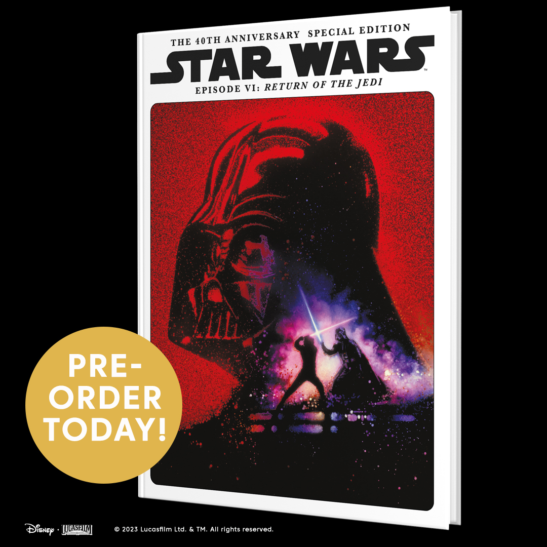 Celebrate the 40th anniversary of the release of Star Wars: #ReturnOfTheJedi, with this indispensable companion to the epic conclusion to the original Star Wars trilogy. Pre-order yours here: bit.ly/45Pw8MO