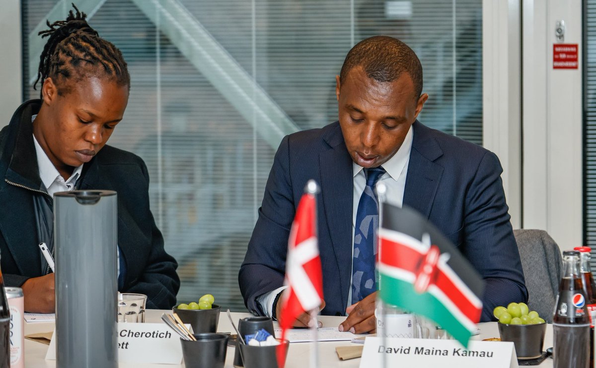 OfficePCS_KE's tweet photo. The PCS appreciated the role of Danish Industry in promoting Danish investments in Kenya. The two sides agreed on the need to work together to enhance  technical skills development to strengthen the Kenyan labour market &amp; address any skills gaps in the various production sectors. https://t.co/qUOvilUQ8r