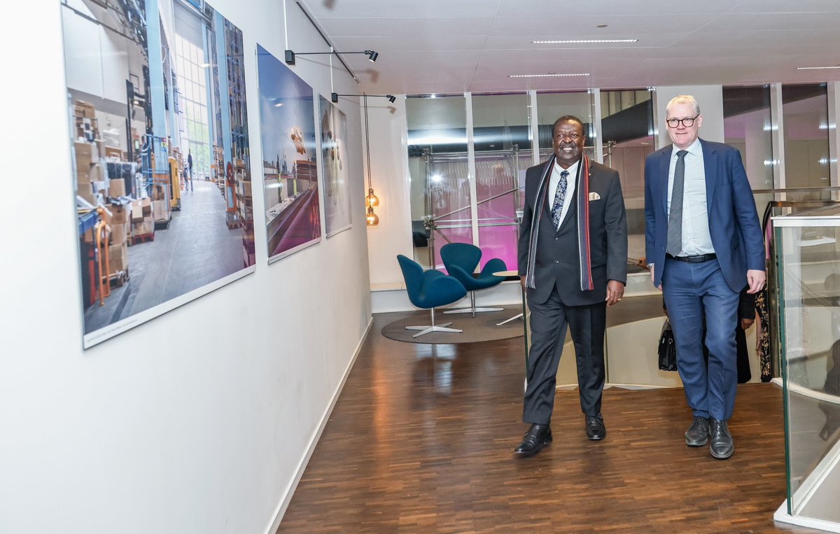 OfficePCS_KE's tweet photo. The PCS appreciated the role of Danish Industry in promoting Danish investments in Kenya. The two sides agreed on the need to work together to enhance  technical skills development to strengthen the Kenyan labour market &amp; address any skills gaps in the various production sectors. https://t.co/qUOvilUQ8r