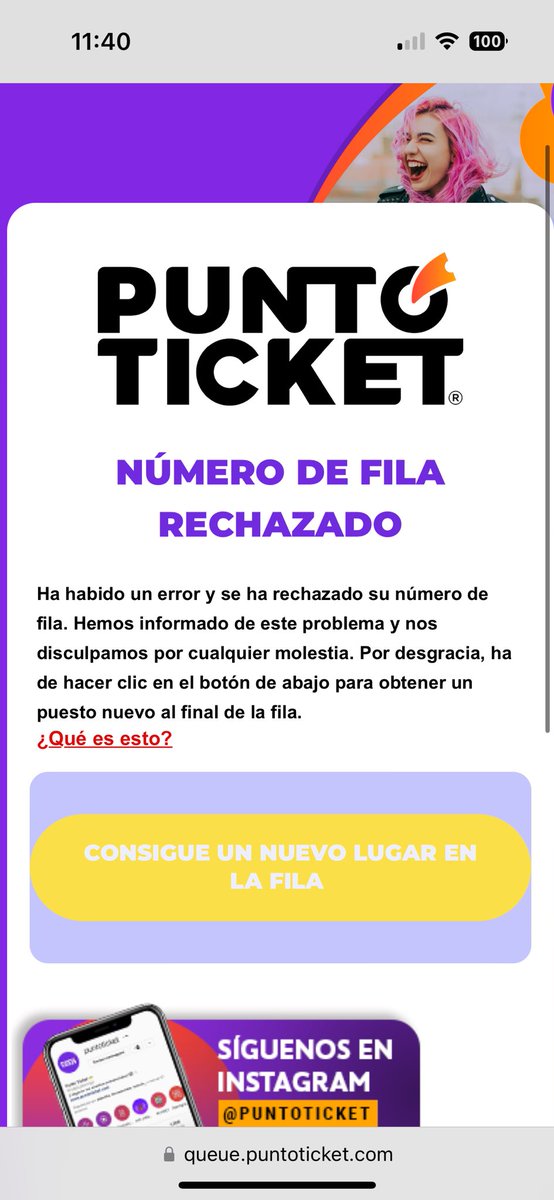 No puede ser!!! Era mi turno y pasa esto. @puntoticket #simplyred  #puntoticket