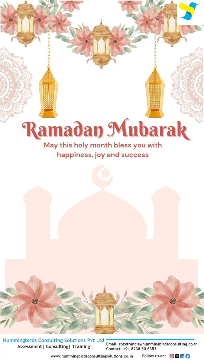 Ramadan Mubarak to all our colleagues and clients! May this holy month bring you peace, prosperity, and blessings.✨🌙 . . . . #Corporate #consulting #Ramadan2024 #ramadanmubarak2024 #Blessings #Unity #culture