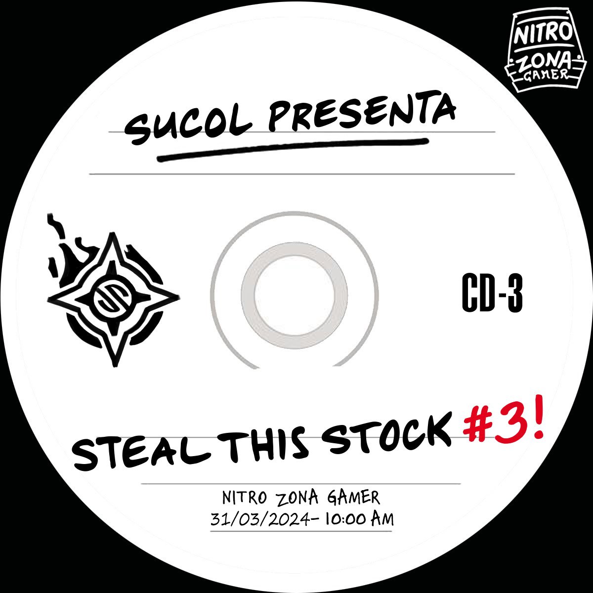 TeamSUCOL's tweet photo. Feliz inicio de semana💪

Empezamos la semana con anuncio👀

La tercera edición de Steal This Stock! se celebrará a finales de mes en Nitro Zona Gamer, contando con los clásicos torneos de Smash Ultimate y Street Fighter 6 🔥 https://t.co/RtRMQzwBfI