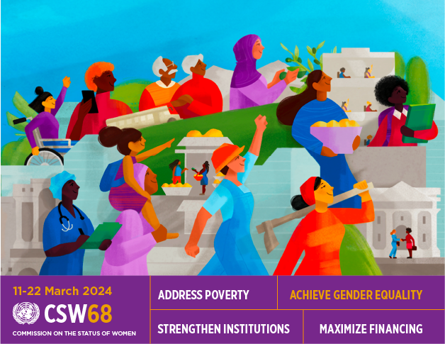 The 68th session of the Commission on the Status of Women #CSW68 has started!  (11-22 March 2024)  ℹ️ bit.ly/438SmbR

📌 Official meetings bit.ly/3wBBGxl
📌 Side events bit.ly/3IqI8d9

LIVE 📽 bit.ly/4aayZBD  <a href="/UN_CSW/">United Nations CSW</a>