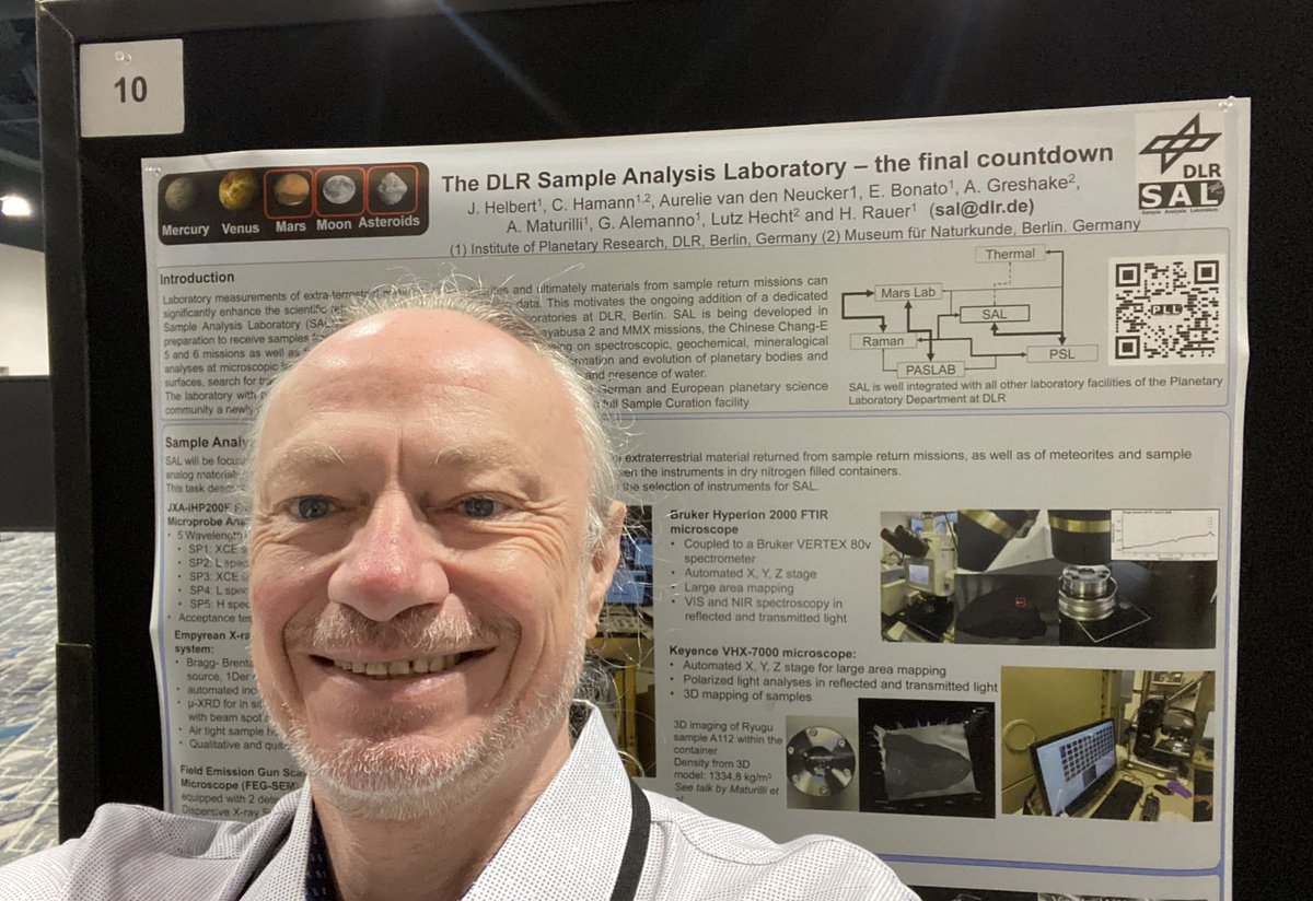 Planetguy_Bln's tweet image. Curious about what is going on at the @SAL_DLR_Berlin at @DLR_en ? Catch me tomorrow night at the poster session #SampleReturn #Meteorites #LPSC2024