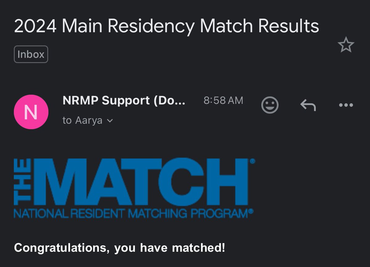 I MATCHED! I’m going to be a radiologist 😭❤️❤️ I am beyond excited and cannot say thank you enough to my mentors and supporters. We made it! 🥳 #Match2024 #futureradres #radtwitter