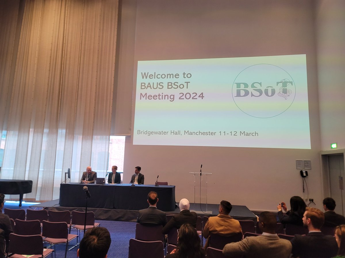 #BSoT24 Oncology kicking off chaired by @UroTaji @lambwben and Ms. Sarah Prattley @BAUSurology