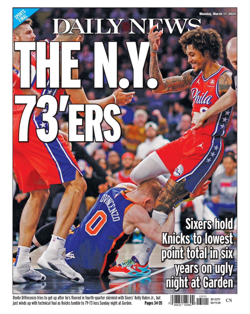 #PortadaSPORT 🗞️ #Lunes 11/03/24 #NYC #TRC #NYPostSports #DailySports #Meta #NBA #NewYorkForever #LigaMexbetLBE #TOROoNADA #SomosLaManada #TorosLaguna 🏀🐂🇵🇪