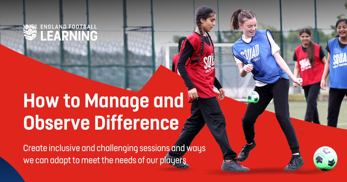 The 'How to Manage &amp; Observe Difference' workshop explores creating inclusive &amp; challenging sessions and ways we can adapt to meet the needs of players. 

📆 Thursday 14 March
📆 6.30-8.30pm
📍 <a href="/theFDCNorfolk/">The FDC</a>
🗣️ Nimesh Patel &amp; James Buhlemann

Sign up 👇
forms.office.com/e/VdPD1Xd56K