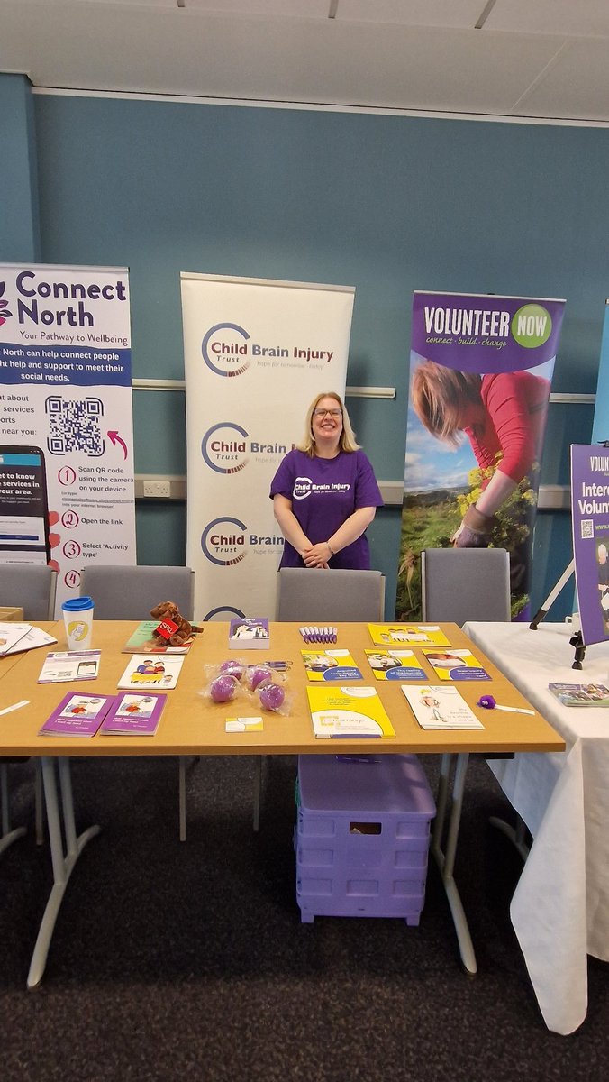 I had a great morning sharing the work of @cbituk at The Health & Well-Being Fair in Antrim today. Thank you to  @LibrariesNI  for hosting us
 #childhoodabi #networking