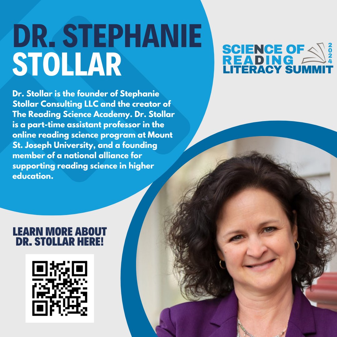 We're thrilled to announce our first national presenter, Dr. Stephanie Stollar, for this summer’s ND Literacy Summit! To learn more, scan the QR code or visit: tinyurl.com/NDLiteracySumm… Mark your calendars! Registration opens March 15. #NDLiteracySummit #NDSoR #LiteracyForAll 📖