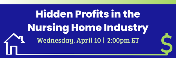 Join us in one week for our conversation with authors Dr. Ashvin Gandhi and Dr. Andrew Olenski as they discuss their recent study that revealed that 63% of nursing home profits were “hidden” in related party transactions. Learn more and register: theconsumervoice.org/events/webinar…