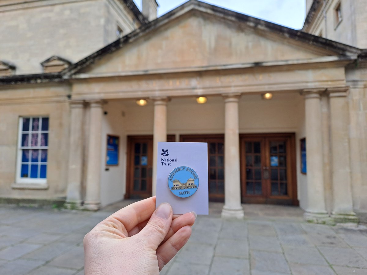 Have you seen our new pin badge? We know visitors love collecting pin badges from the National Trust places they've visited and we're delighted to say Bath Assembly Rooms now has one. All donations raised from the badges go directly to the Assembly Rooms.

#PinBadges