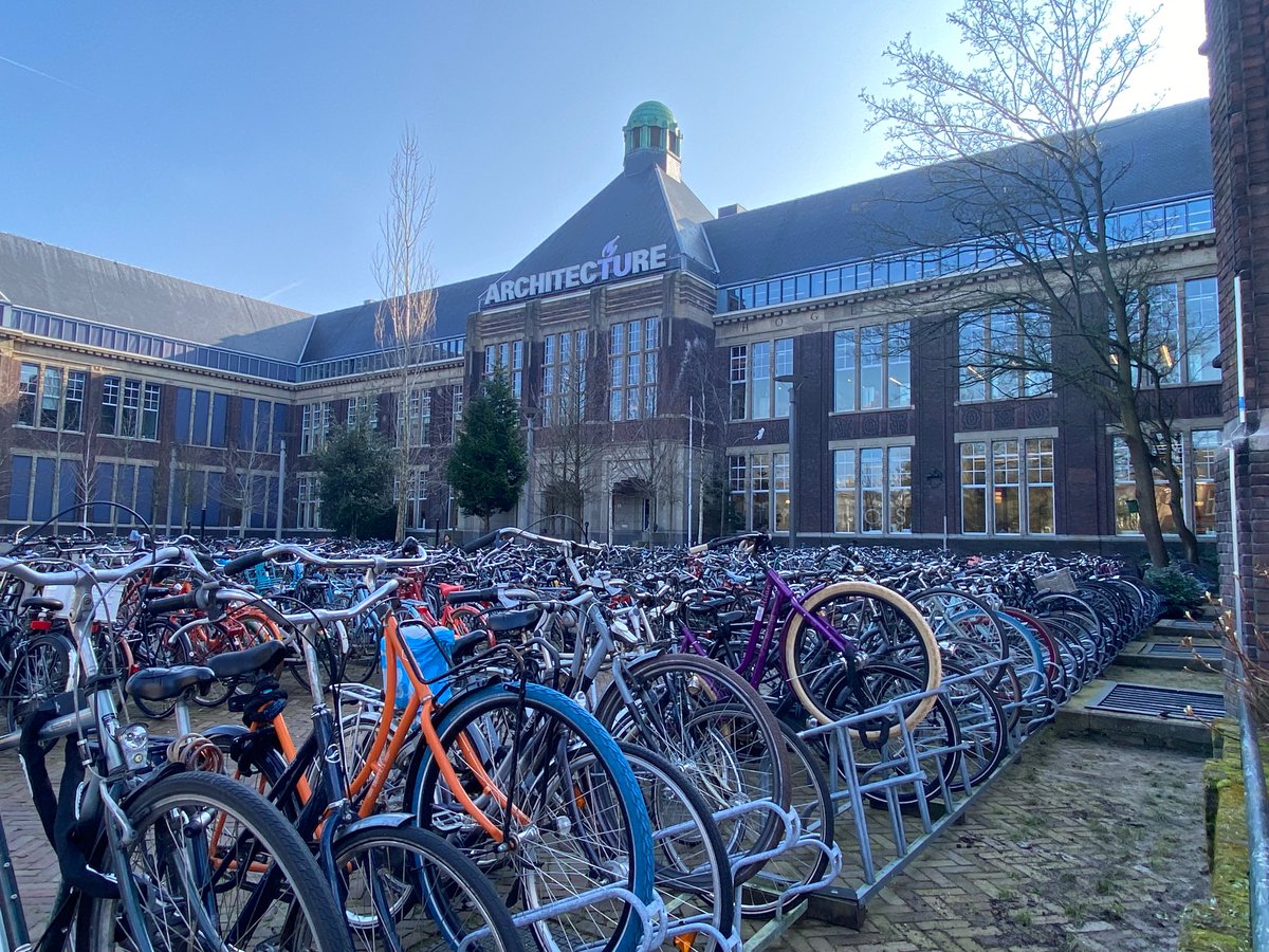 Fantastic visit to @tudelft, the bike mode share did not disappoint!