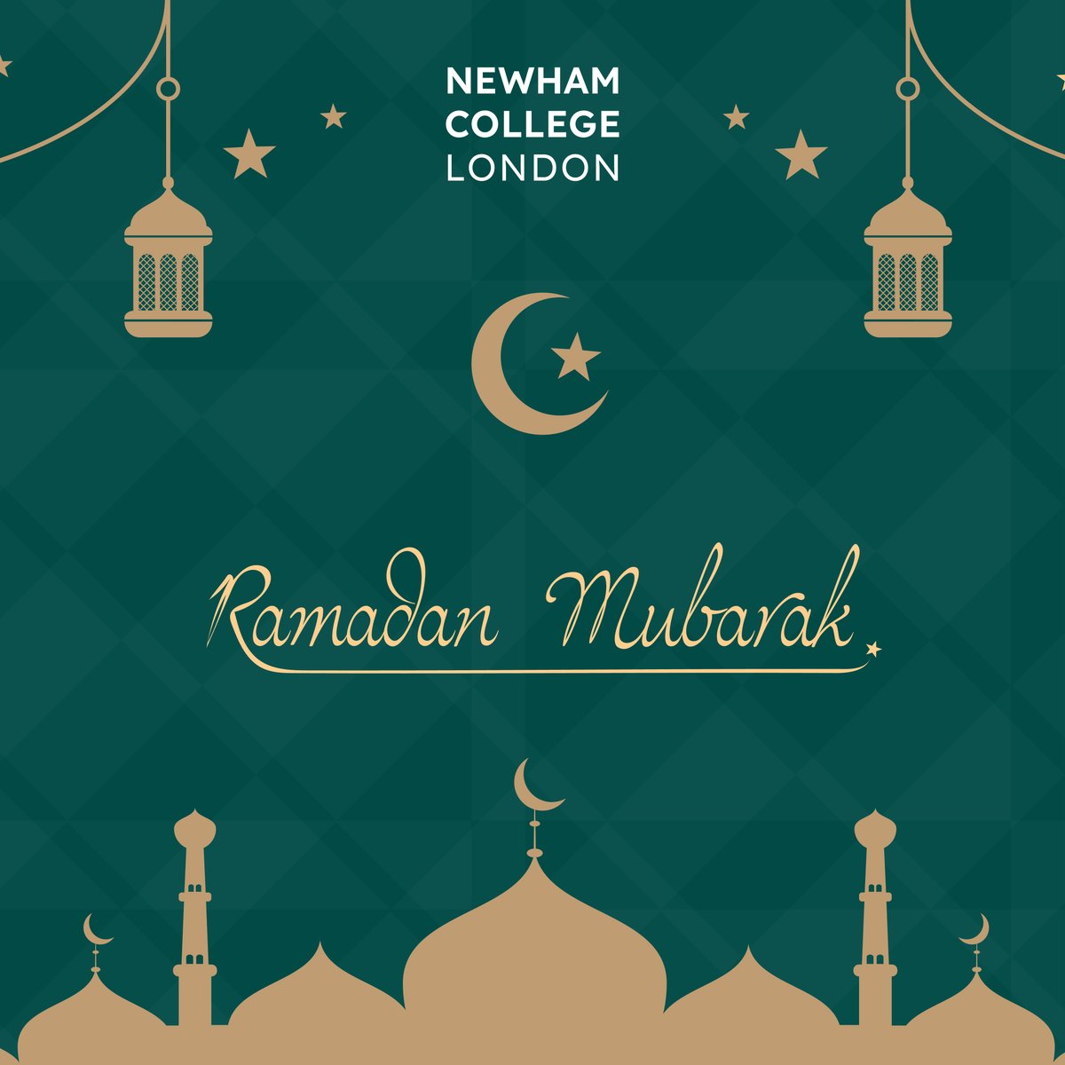 Ramadan Mubarak! Newham College wishes a very peaceful and reflective Ramadan to our students, staff, and community who are observing this holy month!