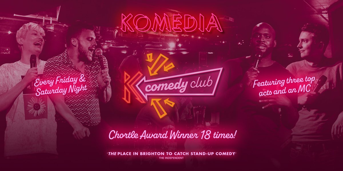 Tickets are selling FAST for our Komedia Comedy Club this Friday and Saturday! This weekends line up includes Komedia favourites: MC @itsleepeart ,@MichaelAkadiri , Dan Cook and Harriot Dyer! Don't miss out! Tickets 👉 tinyurl.com/Komedia-Comedy…