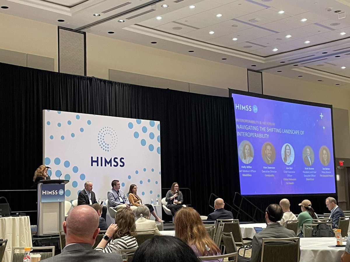 Regarding #TEFCA and #HIEs. These are early days, and we’re waiting to see how it all shakes out. Even so, HIEs have a critical part to play. - @lisabari from @civitas4health #interoperability #HIMSS24