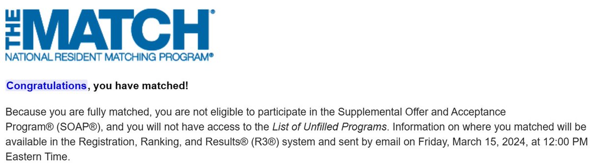 Excited to announce that I have matched into family medicine! I can’t wait to find out where I will spend the next few years training and join the <a href="/aafp/">AAFP</a> &amp; <a href="/futurefamilymed/">Future Family Medicine (AAFP)</a> family! 🙌🏽🙌🏽
#UFMatch #Match2024 #FMRevolution
Thank you to everyone who has supported me along the way!