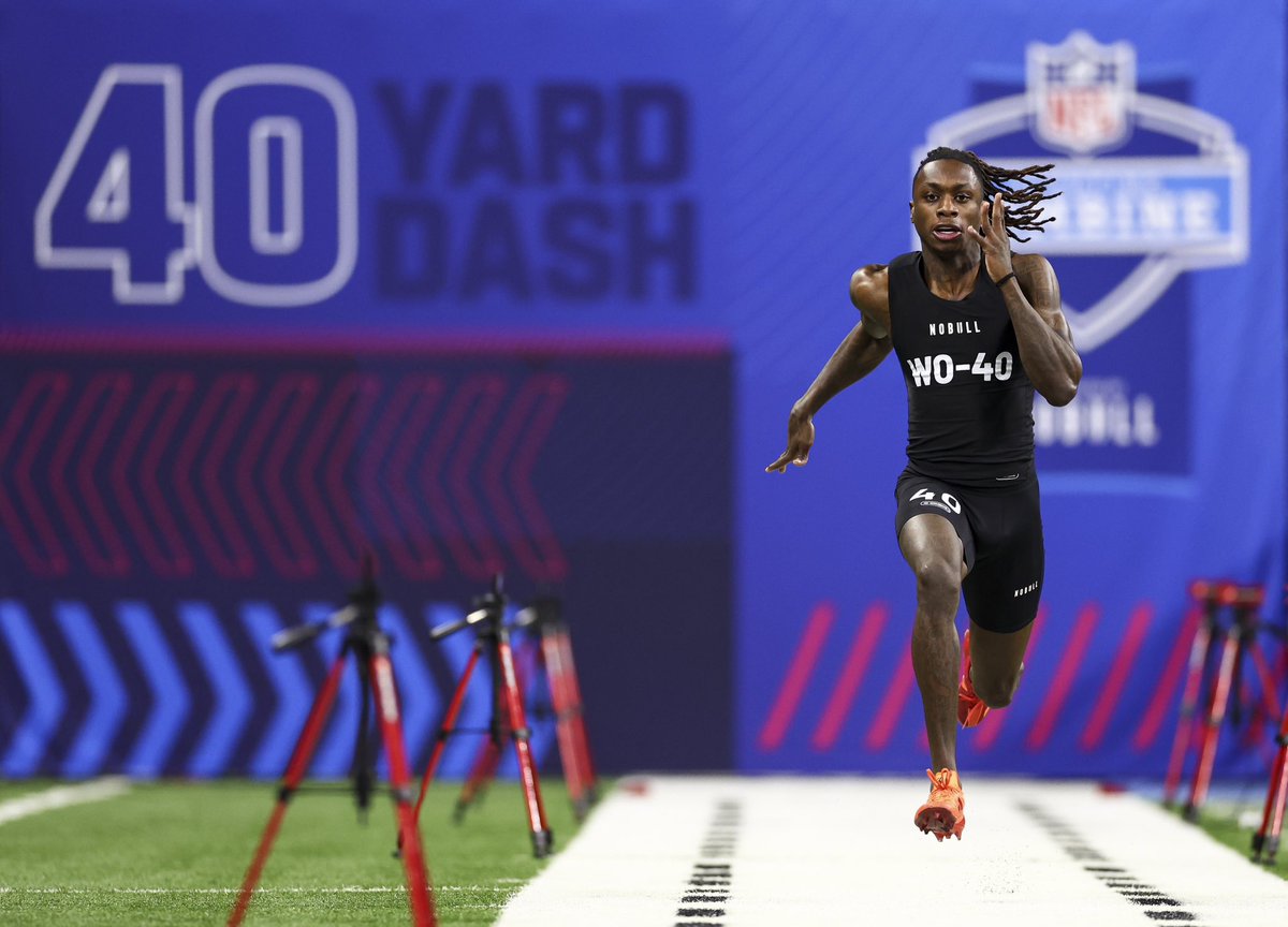 The Pro Football Hall of Fame requested Xavier Worthy’s cleats and jersey from his record setting 4.21 second 40 time at the NFL Combine and Worthy obliged. Worthy’s Combine moment now will be memorialized in Canton, Ohio.