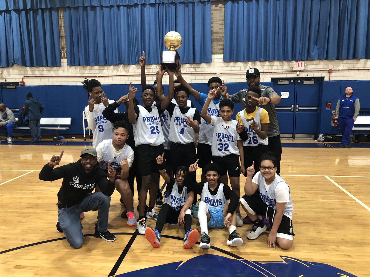 Congratulations to the Propel Braddock Hills Middle School girls and boys basketball teams for capturing the league championship on Saturday.  Before a packed gym at Andrew Street, the girls defeated Homestead and the boys defeated defending champion Northside.  Great season!