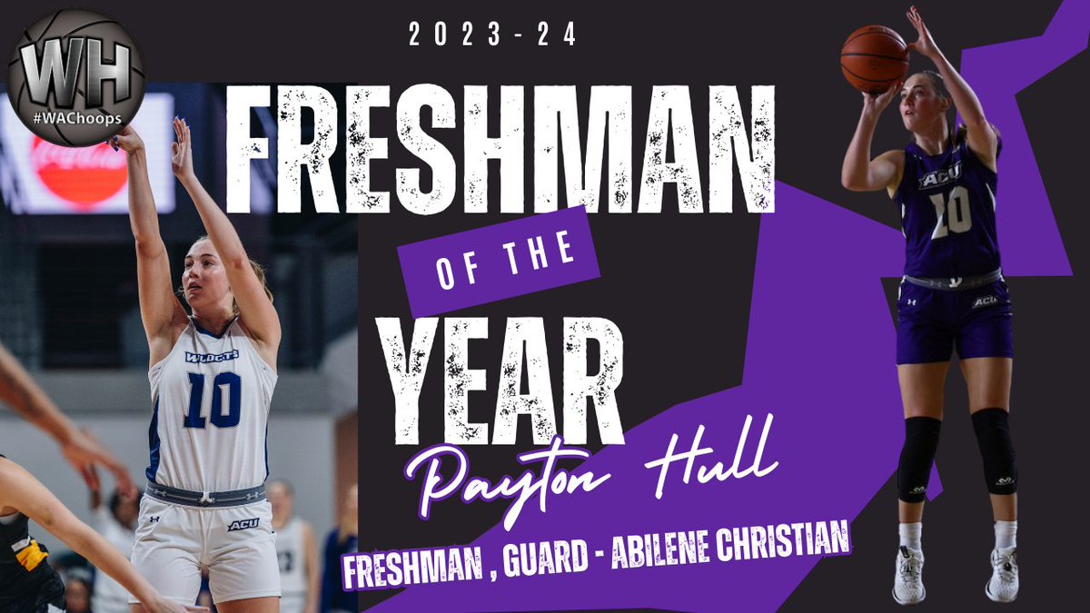 WACHoopsNation (@wachoopsnation) on Twitter photo Freshman of the Year
MBB - <a href="/TarletonMBB/">Tarleton State Men's Basketball</a> G Emmanuel Innocenti (<a href="/Emainno04/">Emmanuel Innocenti</a>)
WBB - <a href="/ACUWBB/">ACU Women’s Basketball</a> G Payton Hull (<a href="/PaytonHull4/">Payton Hull</a>) Freshman of the Year
MBB - <a href="/TarletonMBB/">Tarleton State Men's Basketball</a> G Emmanuel Innocenti (<a href="/Emainno04/">Emmanuel Innocenti</a>)
WBB - <a href="/ACUWBB/">ACU Women’s Basketball</a> G Payton Hull (<a href="/PaytonHull4/">Payton Hull</a>)