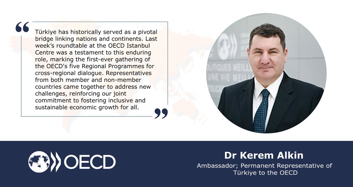 Last week at the OECD Istanbul Centre we brought together our Regional Programmes to share best practices and identify synergies. The Istanbul Centre is our global engagement policy hub for cross-regional collaboration and exchange. @DrKeremAlkin