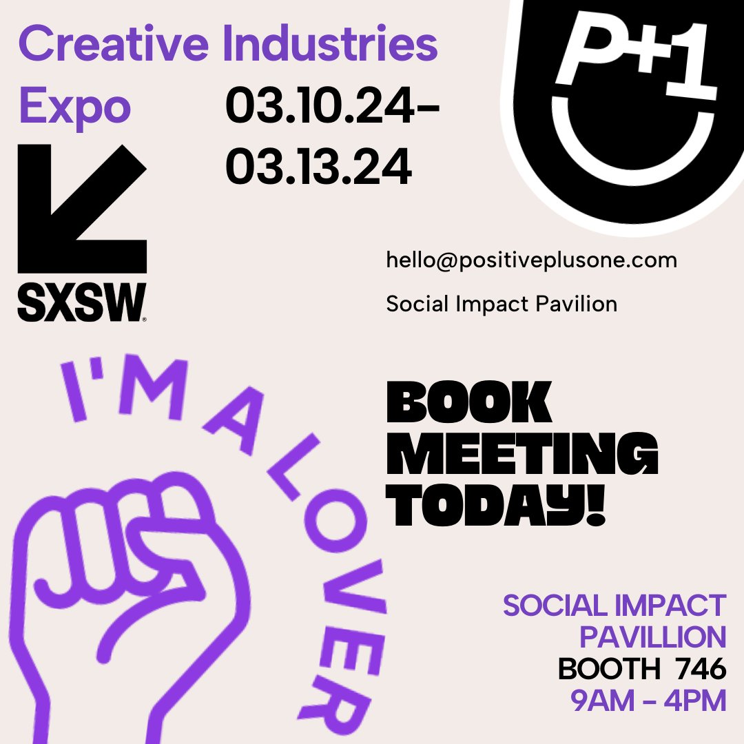 DAY 2! Come stop by and say hey! 👋 #positiveplusone #SXSW #SXSW2024 #Austin #Texas #HIV #communitybuilding #advocacy #jointhefight