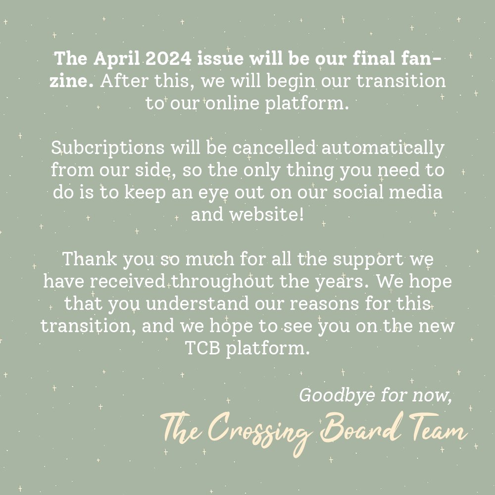 The Crossing Board tweet media