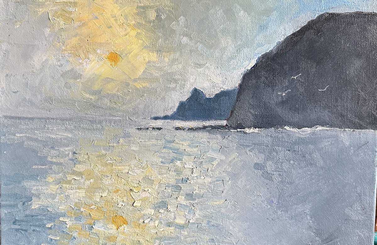 #WIP #PennyNab #OldManNab #Staithes #impressionism #sunrise #YorkshireCoast  #seascape