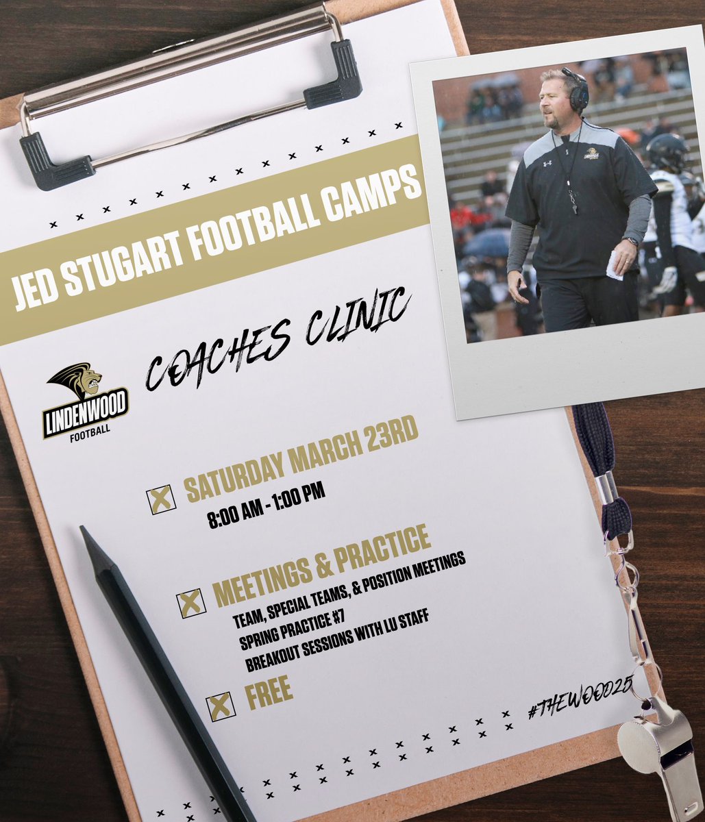 Join us on March 23rd for a FREE Coaches Clinic. Register here: register.ryzer.com/camp.cfm?id=27… #LUFBCC24