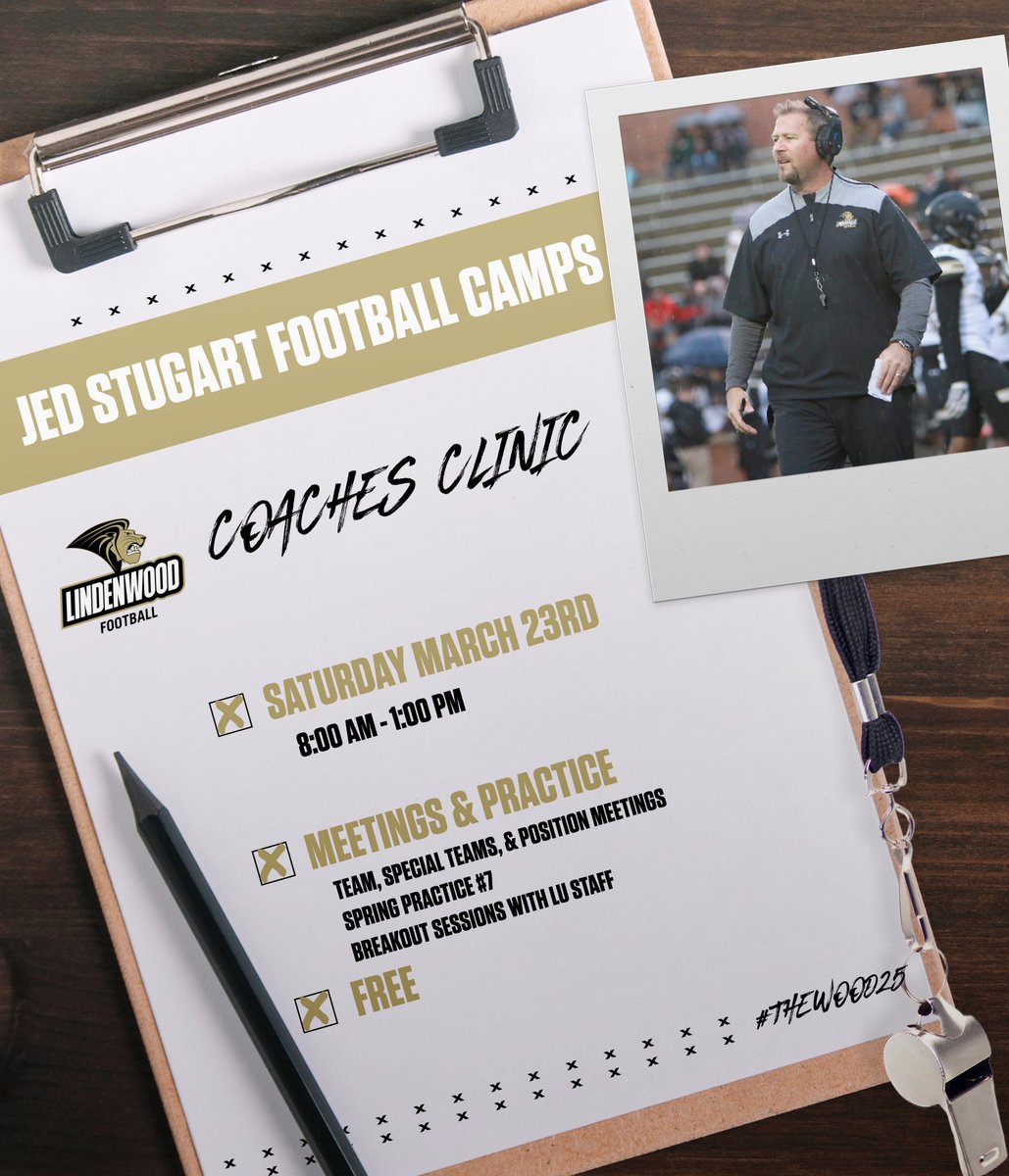 Join us on March 23rd for a FREE Coaches Clinic.

Register here: register.ryzer.com/camp.cfm?id=27… 

#LUFBCC24