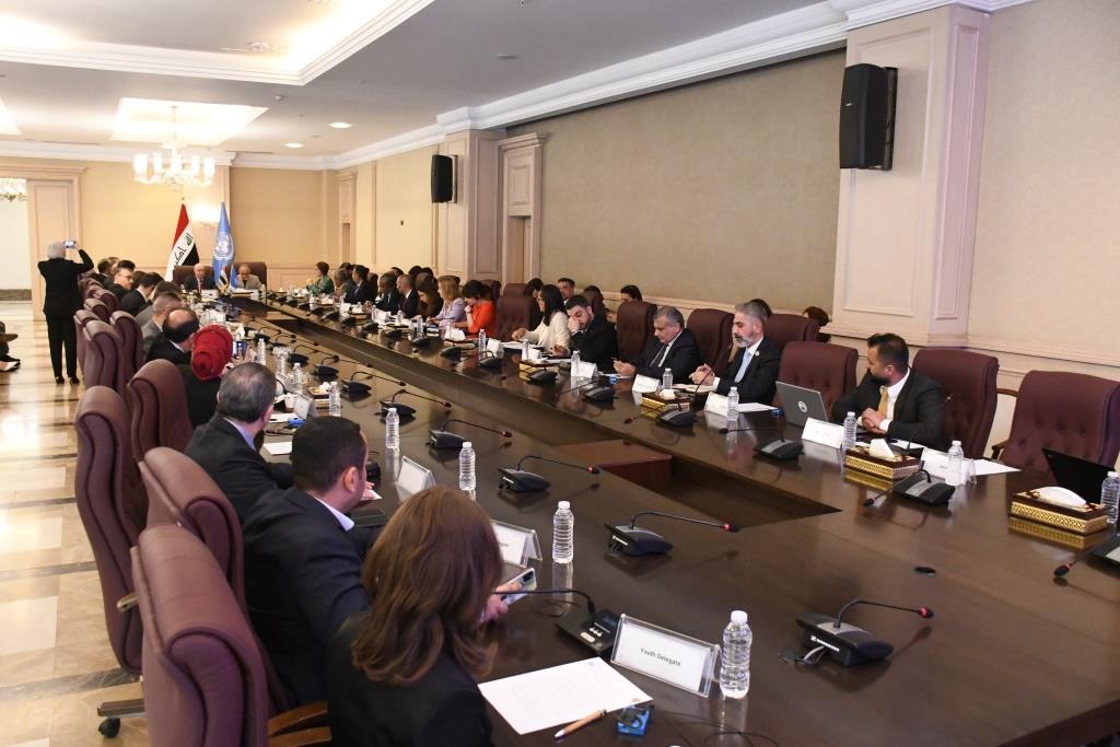UNIraq's tweet photo. Today, DSRSG/RC/HC @G_Isaczai, joined by H.E. Nizar Amidi, Minister of Environment, chaired #DevelopmentPartnersForum. https://t.co/ngR0yqgRXl