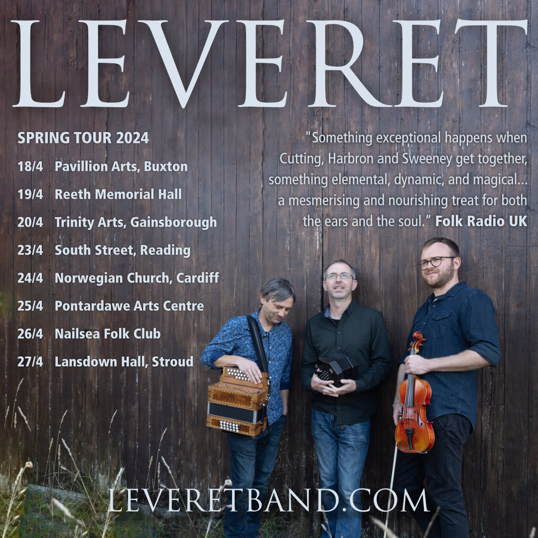 We’re touring in a month! Can’t wait to be back out on the road. ⁦@BuxtonOpHouse⁩ #Reeth ⁦@TrinityArtsGain⁩ ⁦@southstreetarts⁩ ⁦@NorwegianChurch⁩ ⁦@PontardaweArts⁩ #nailsea ⁦@Lansdownhall⁩ - get your tickets now! leveretband.com/gigs
