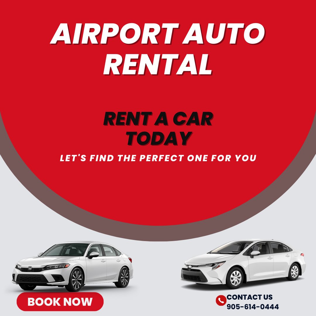 AAR_GTA's tweet image. Rent a vehicle with us today!
Call us at 905-614-0444
Visit us at airportauto.ca
#vehiclesforrent #rentalcars #rentalvehicle #carrental #Canada #YYZ #PearsonAirport #Mississauga #Brampton #Caledon #Toronto #Etobicoke #Mono #Orangeville