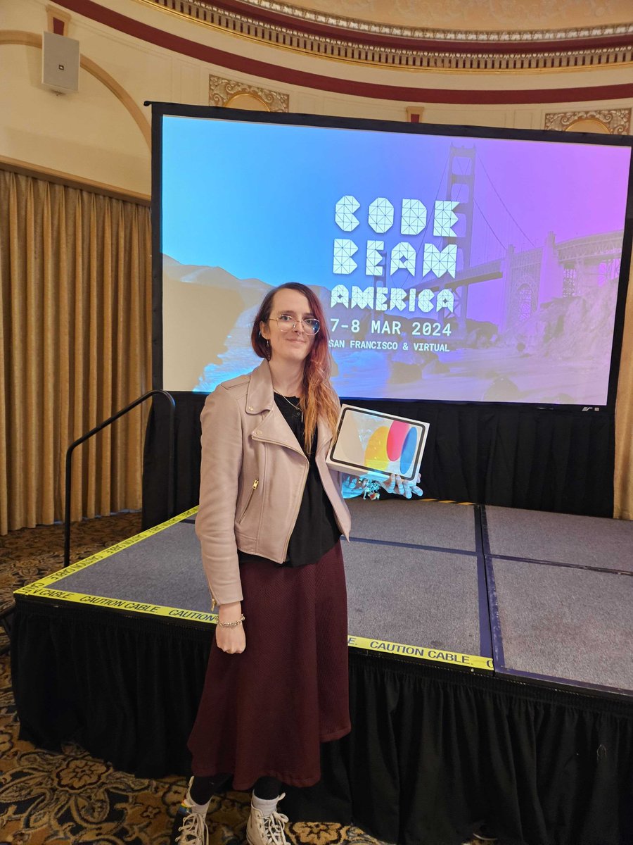 🏆 A massive congratulations to Quinn Wilton, the winner of our Elixir Skills Challenge!

Her expertise meant she topped the leaderboard and won a brand-new iPad! 🎉 Thank you to everyone who took part! 👏

 #CodeBEAMAmerica