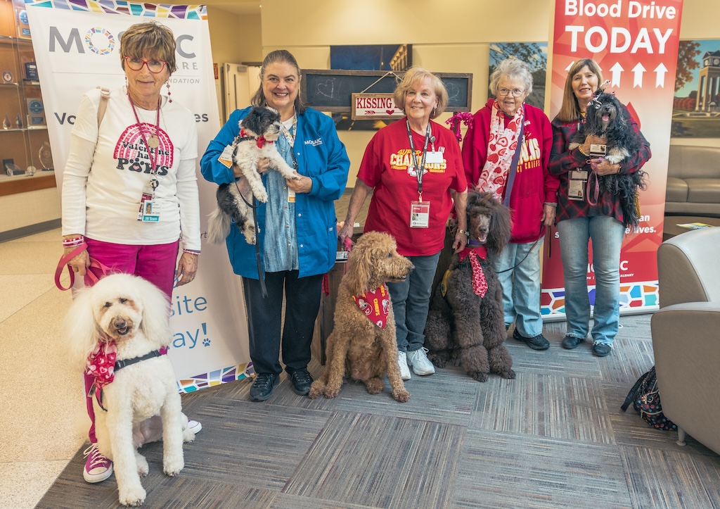 Shoutout to our incredible Happy Tails volunteers and furry friends. We appreciate the dedication, compassion and love you give to others. Thank you for being PAWsome! #healthytoday
