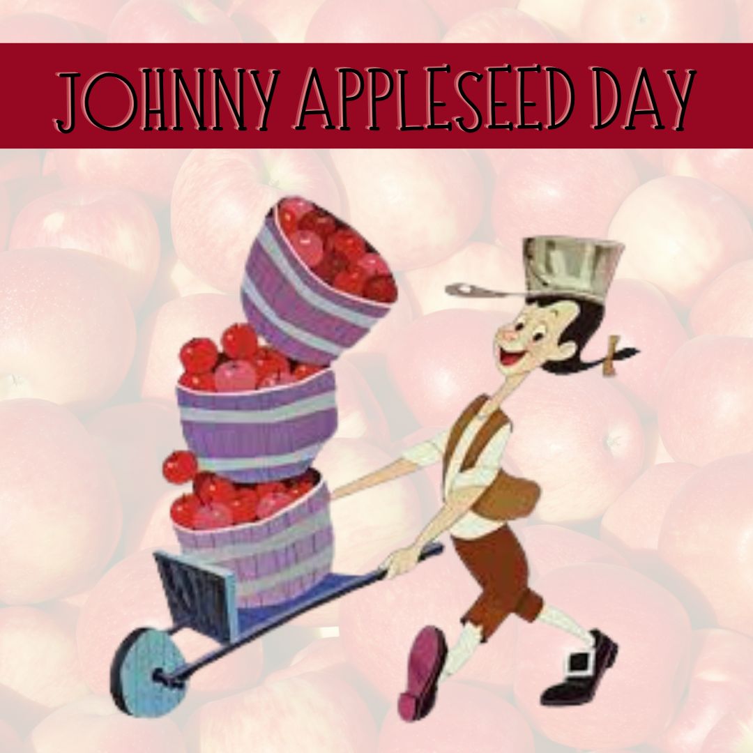 Have you heard of the folk hero Johnny Appleseed?

The legend was about a man who wore a tin pot on his head and carried a sack of apple seeds.

He walked great distances, barefoot, leaving trails of apple trees behind him. 🍎

#folktales #folktalesweek #johnnyappleseed