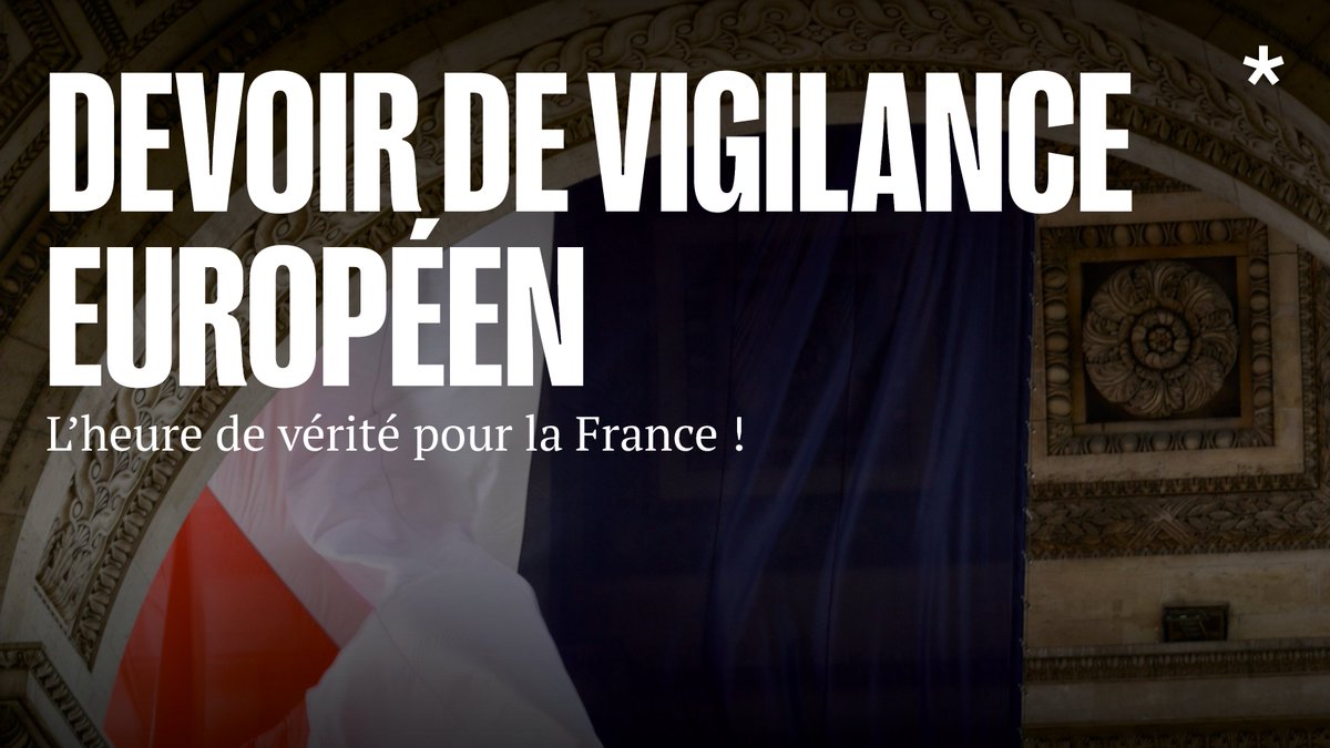 🇪🇺 Directive sur le #devoirdevigilance

Alors que les États membres ont une nouvelle (et sans doute dernière) occasion d'approuver le texte cette semaine, le gouvernement français doit cesser son double jeu

Notre communiqué👉 bit.ly/3VfWhSa