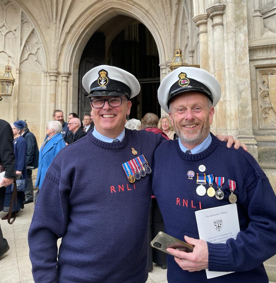 Saturday 9 March marked forty years of volunteering for St Bees RNLI Helms Alastair Graham and Ian Wrigley. Their anniversary came just five days after Ian and Alastair attended the RNLI's 200th anniversary at Westminster Abbey.
For the full story visit
rnli.org/news-and-media…