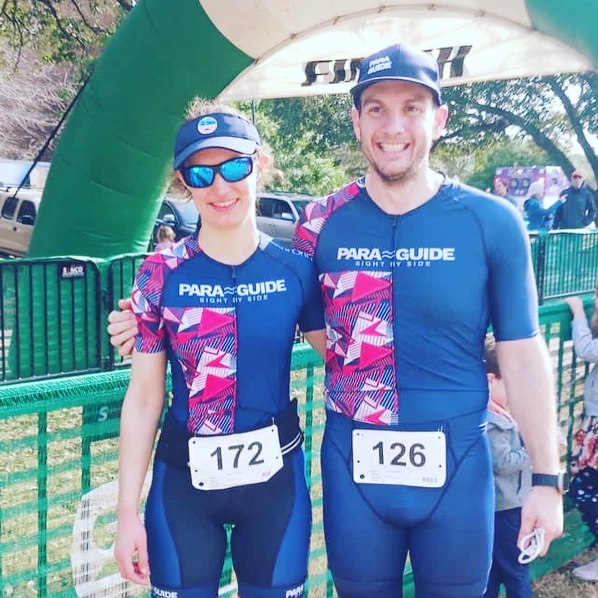 para_guide's tweet image. Congratulations to Alexandra Brown, who completed the Azalea Sprint Triathlon with her guide Jonathan on Saturday in Wilmington! 🏊‍♀️ 🚴🚴‍♀️🏃‍♀️〰️🏃

Many thanks to @SetUpEvents for an inclusive race experience for Para Guide’s athletes with visual impairments and their guides!