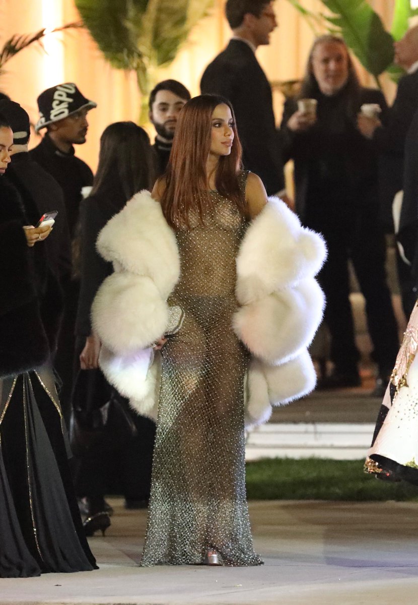 Anitta leaves the Vanity Fair Oscar party in Beverly Hills.